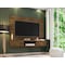 Manhattan Comfort Vernon 62.99 Floating Entertainment Center, Rustic Brown 236BMC9 - alternate 8